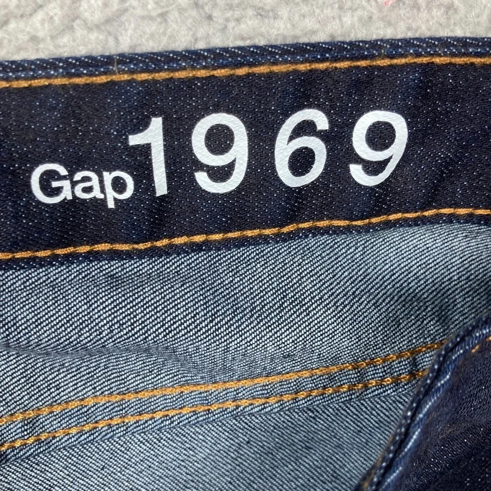 Gap 1969 Jeans Women's 34r (39x30) Dark Wash Blue Tapered‎ Always Skinny NEW